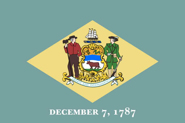 The state flag of Delaware