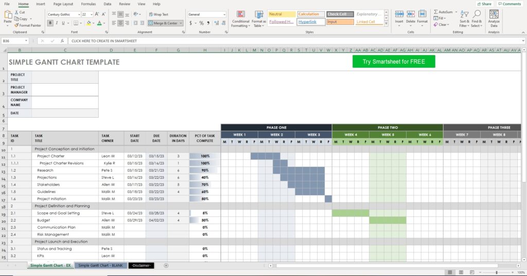 Excel Spreadsheets for Work and Project Management | PSCI